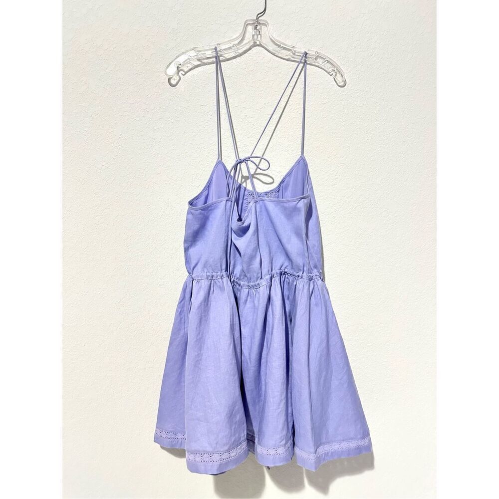 NWT Joslin Harriet Linen Mini Dress 6 Beachy Boho Cottage Pastel Fairy $400 MSRP - Picture 3 of 12